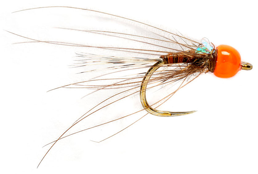 fulling_mill_kj_hot_orange_sighting_nymph_barbless Fullling Mill Nymph - KJ Hot Orange Sighting Nymph
