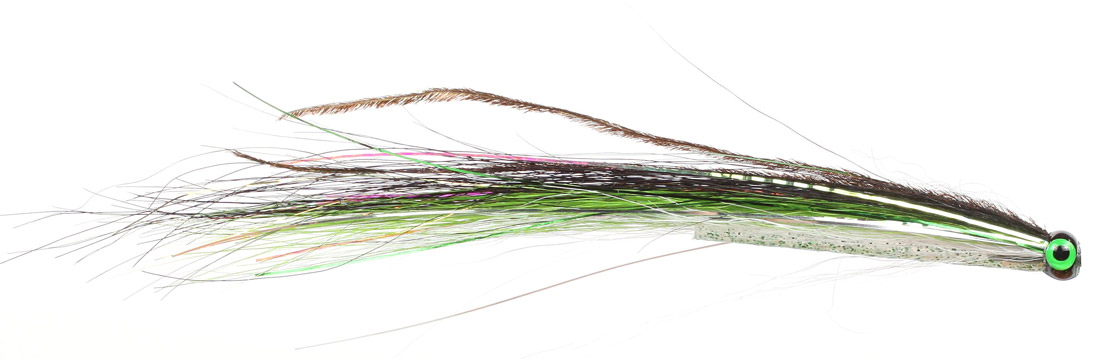 Guideline Tube Fly - HKA Sunray Black & Green