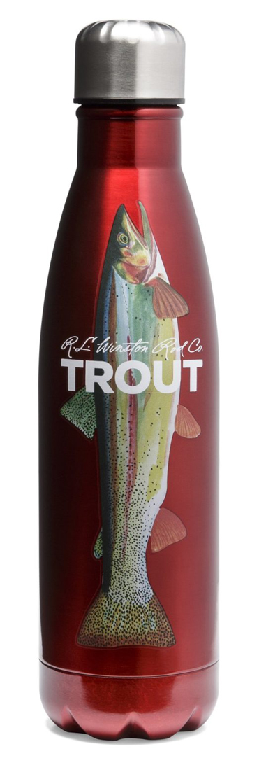 Winston Trout Steel Water Bottles red