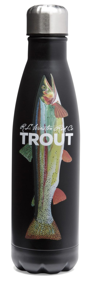 Winston_Trout_Bottle_black Winston Trout Steel Water Bottles black