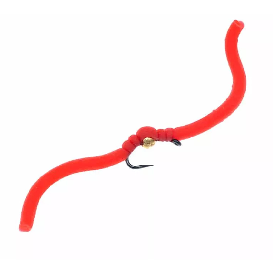 Superflies_Tungsten_Nymphe_Squirmy_Wormy_Bloodworm_Red Superflies Tungsten Nymph Squirmy Wormy Bloodworm Red