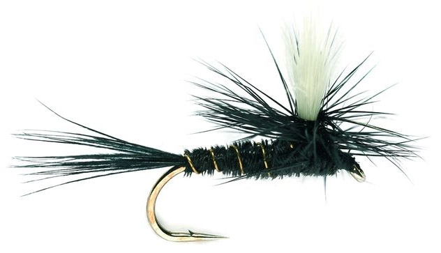 fulling_mill_black_gnat_parachute Fulling Mill Dry Fly - Parachute Black Gnat