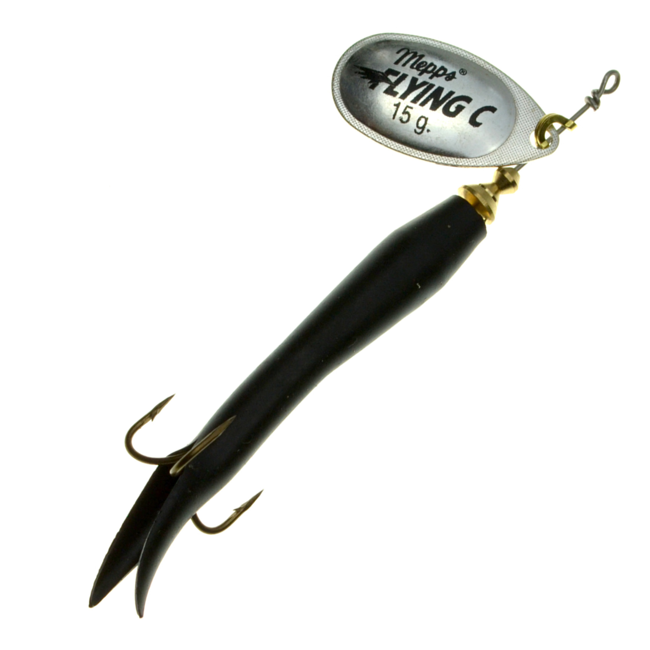 P-18707_Mepps_Aglia_Flying_C_Spinner_silber_schwarz Mepps Aglia Flying Condom Spinner silver/black