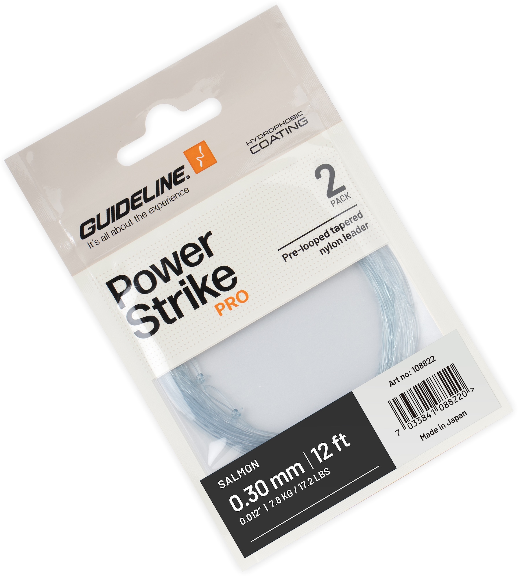 Guideline Salmon 12 ft Tapered Leader Leader