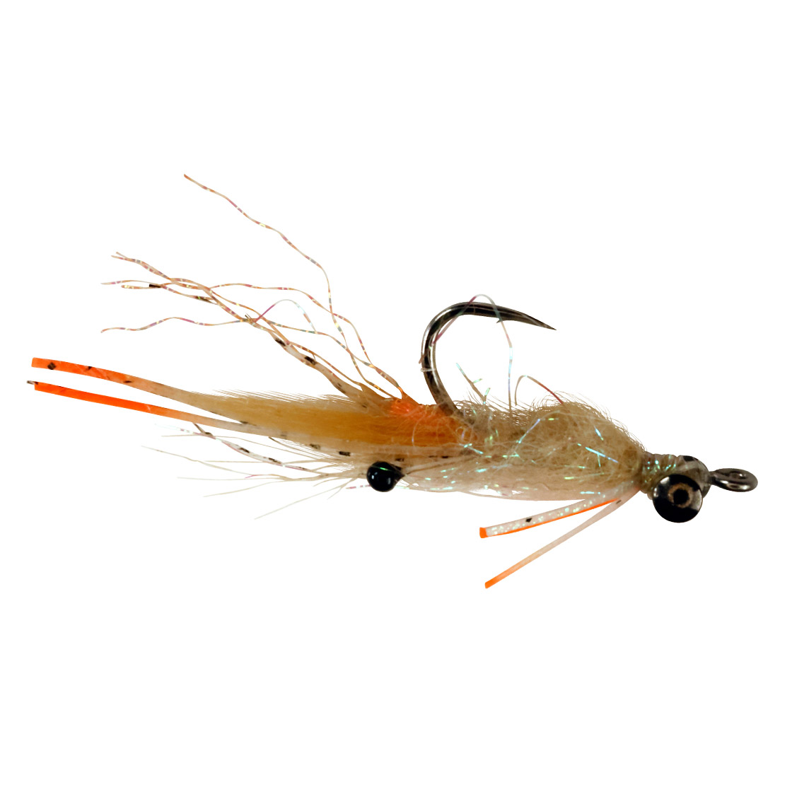 Catchy_Flies_Tiziano-s_Lightweight_Palometa_fly_cream_orange_legs Catchy Flies Tiziano's Lightweight Palometa fly cream & orange legs