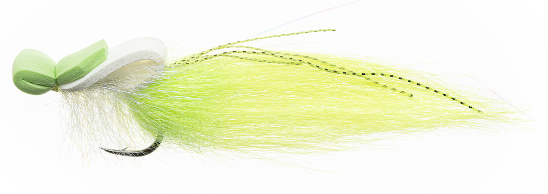 P-28703_Enrico_Puglisi_Top_Water_Shrimp_ Enrico Puglisi TOP WATER - WHITE / CHARTREUSE - #2/0