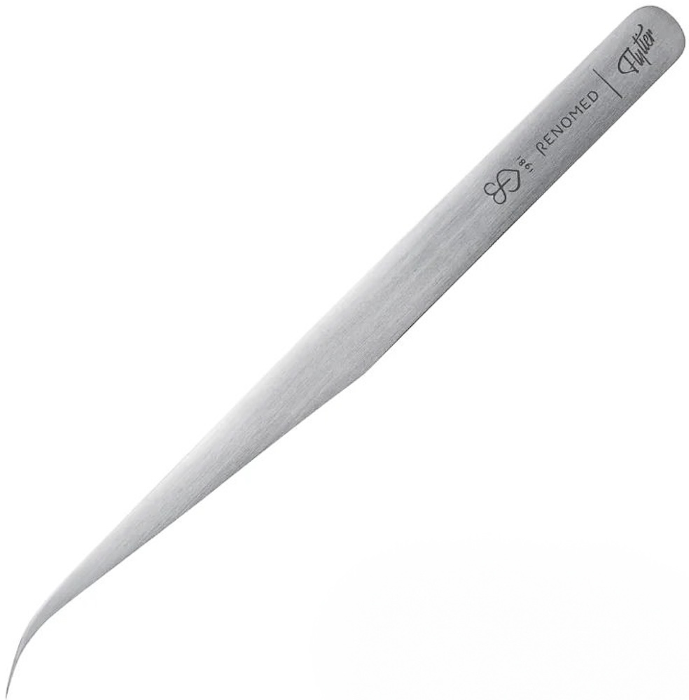 Renomed stainless steel tweezers FT3 - precision 14cm, large, curved