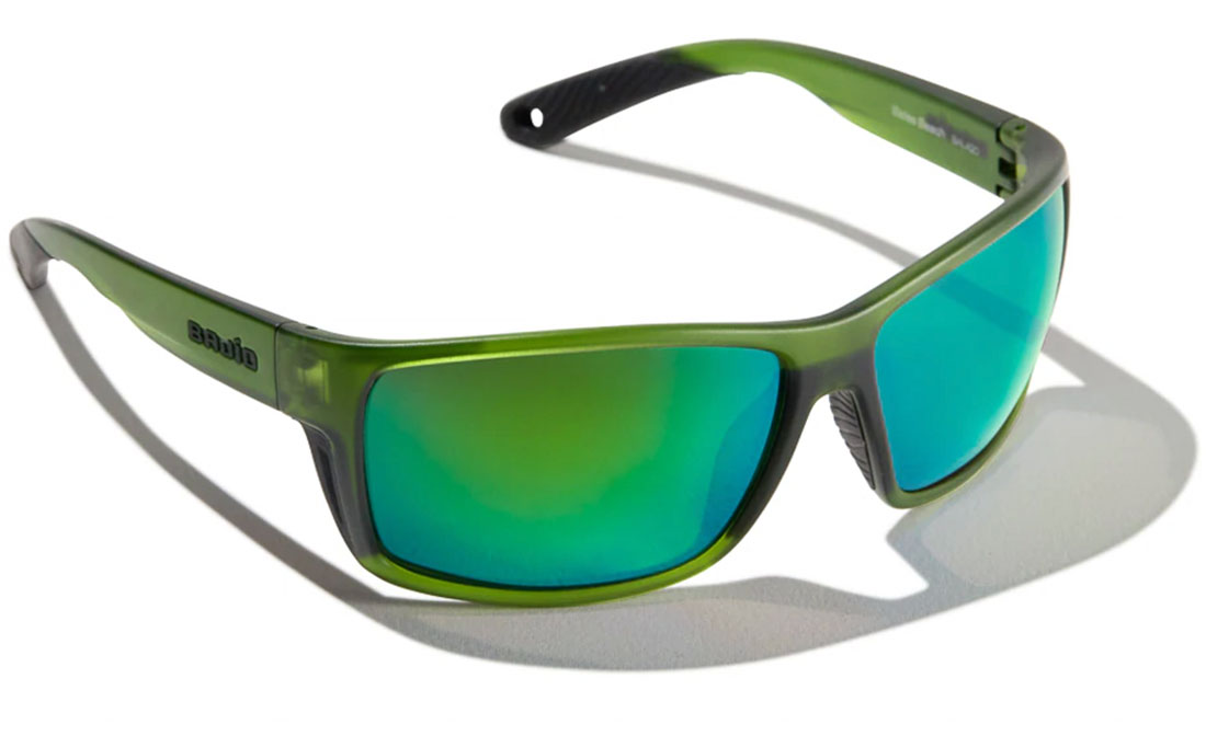 Bajio Polarized Glasses Bales Beach - Green Cerveza Matte (Green Mirror Glass)