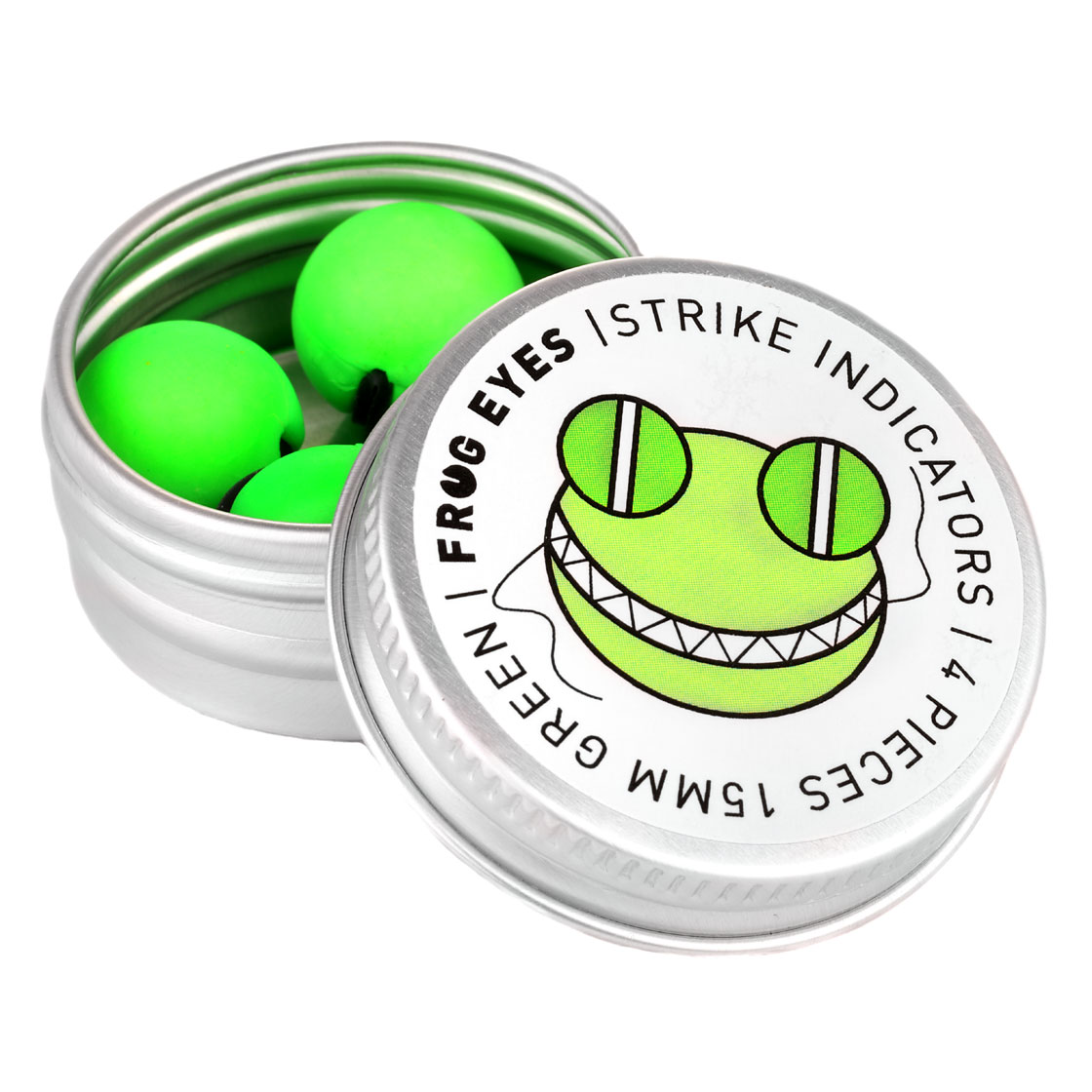 P-18854_frog-eyes_bissanzeiger_green_foto1 Frog Eyes Strike Indicator green