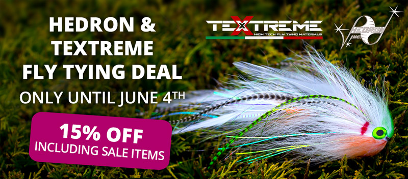 Fly Tying Deal: 15% off Hedron & Textreme until 6/4