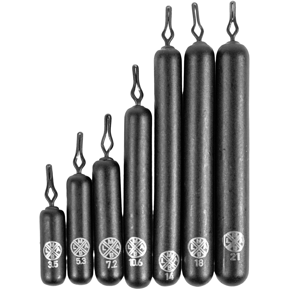 LMAB Tungsten Drop Shot Weight Stick matt black