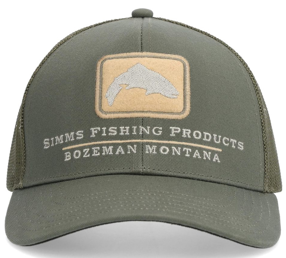 Simms Double Haul Icon Trucker Cap smokey olive