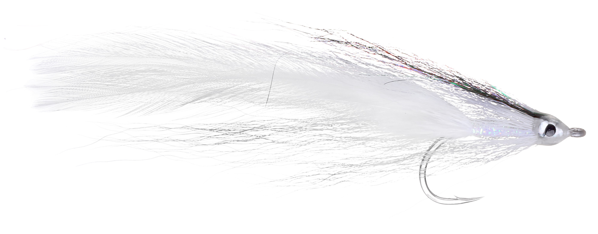 Fulling Mill Streamer Deceiver White #2/0 Fulling Mill Streamer Deceiver White #2/0