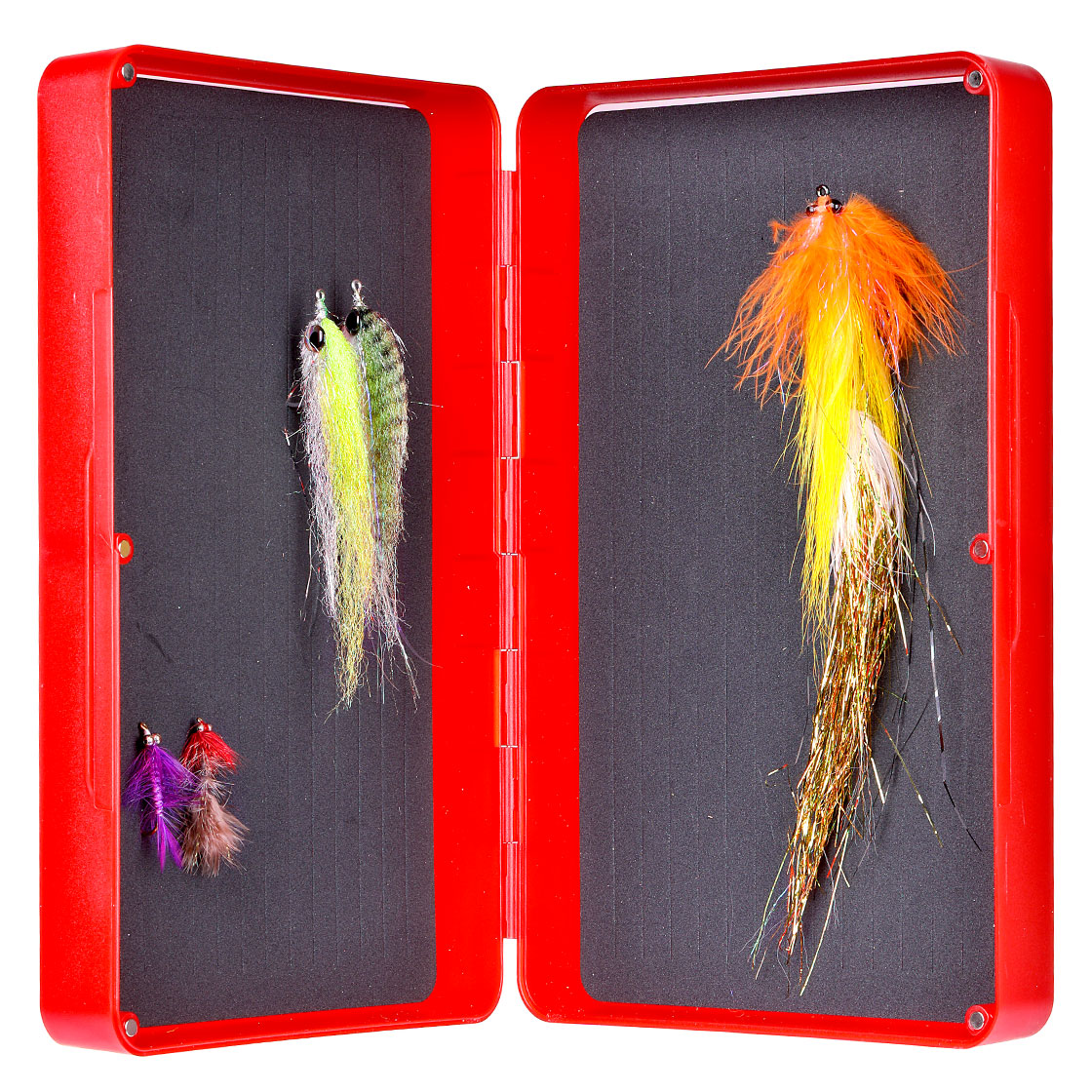 P-24244_fulling-mill_streamer_max-box_red Fulling Mill Streamer Max Box Fly box red