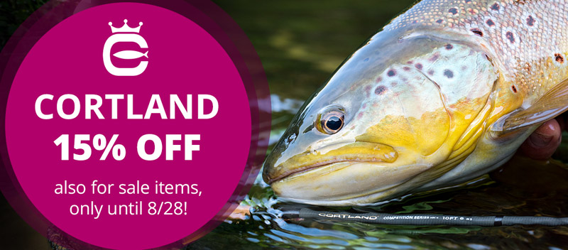 15% off all Cortland items until 8/28