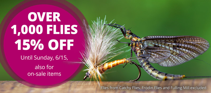 15% off over 1,000 Flies until 6/15