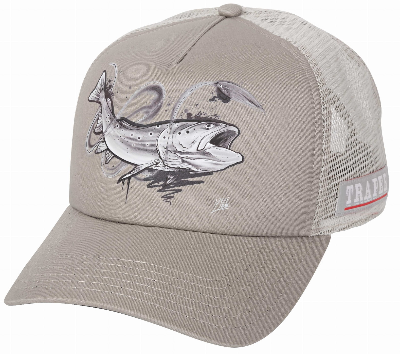 P-26521_Traper_Art_Series_Kappe_Hucho_grey_ Traper Art Cap Hucho grey Hat