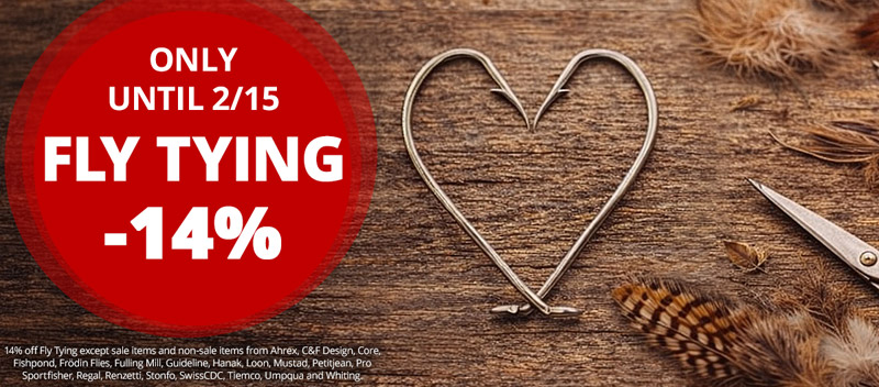 14% off Fly Tying until 2/15