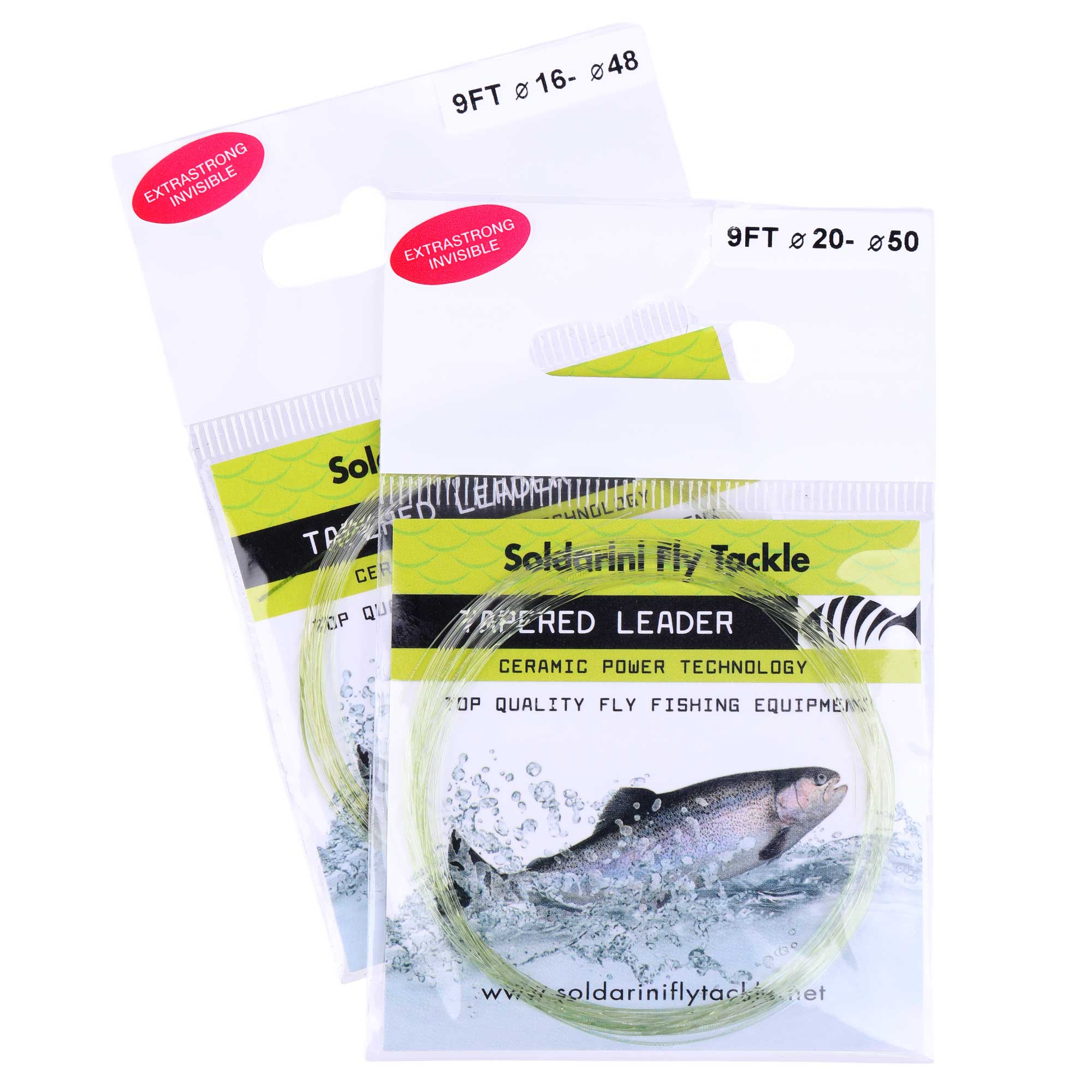 Soldarini Tapered Leader 9 ft light olive