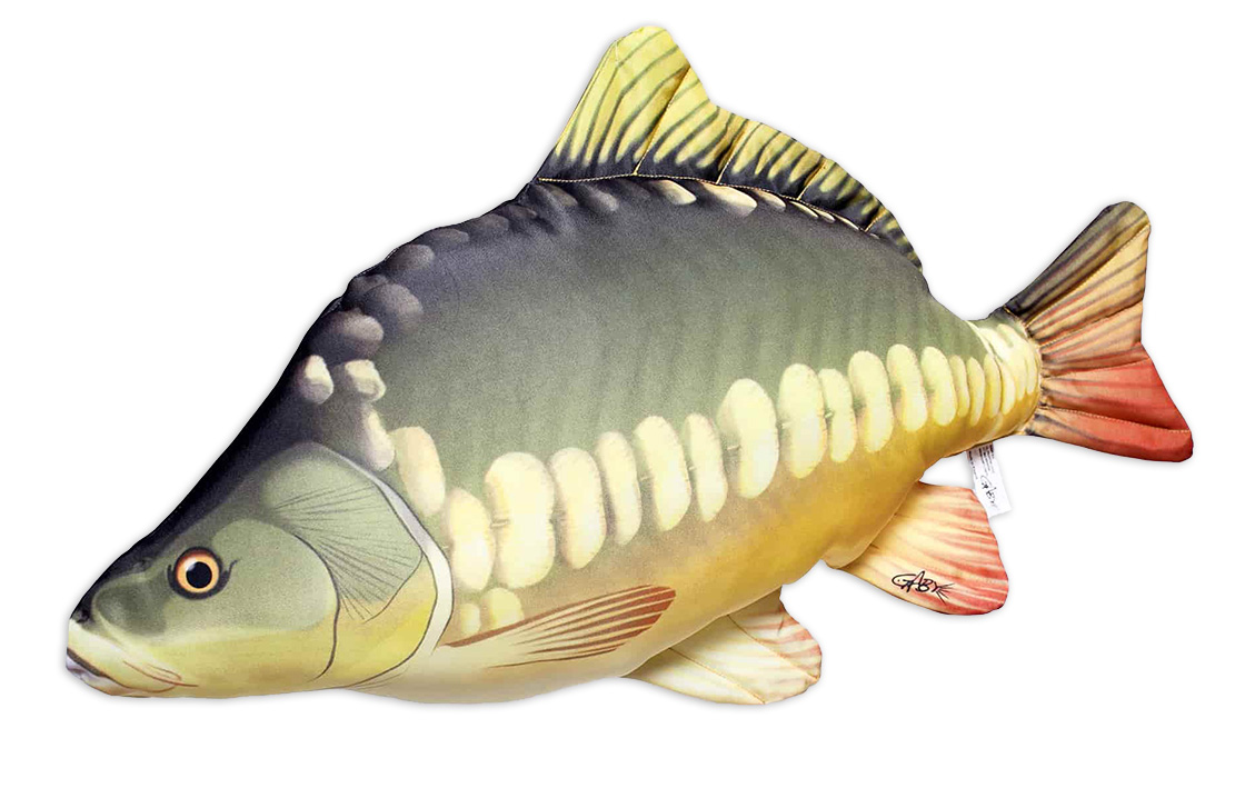 Fish Pillow Soft Toy Mirror Carp 61 cm