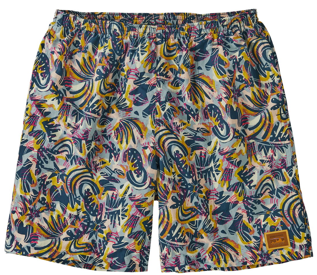 P-28182_Patagonia_Baggies_Longs_Shorts_WBTI_ Patagonia M's Baggies Longs - 7 in. Wetwading & Boardshort WBTI - Wild Botanist: Tidal Teal