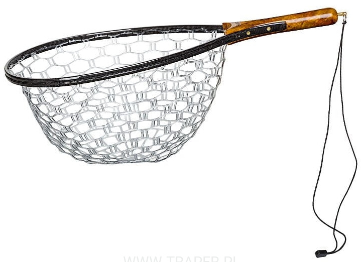 P-26562_Traper_Trout_Carbon_Wooden_Kescher_ Traper Trout Carbon & Wood Landing Net Silicone