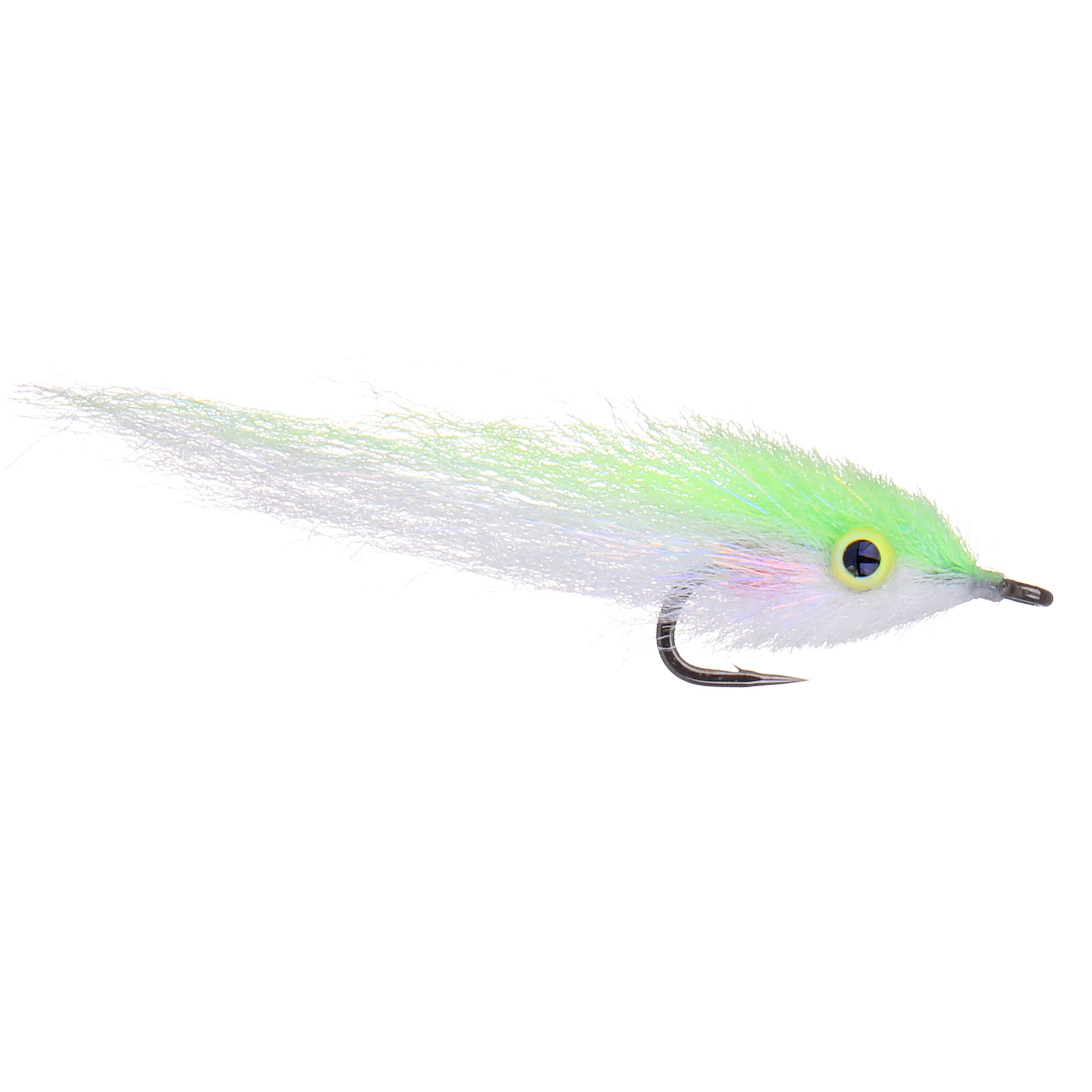 Enrico Puglisi PERFECT MINNOW STREAMER - CHARTREUSE / WHITE - #2