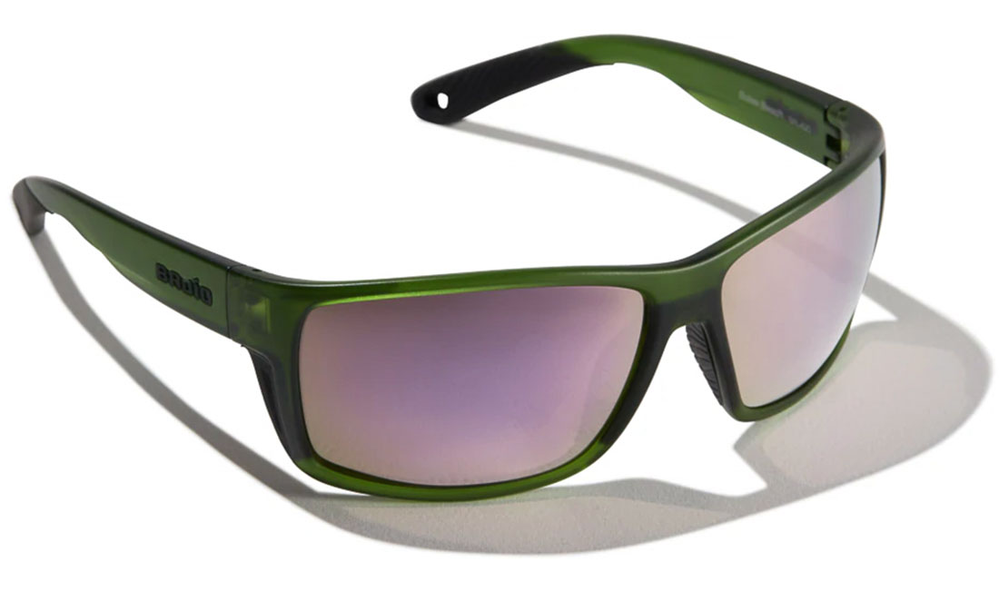 Bajio Polarized Glasses Bales Beach - Green Cerveza Matte (Rose Mirror PC)