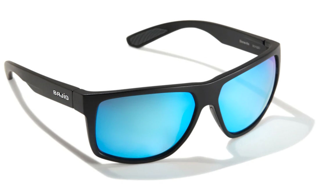 Bajio Polarized Glasses Boneville - Black Matte (Blue Mirror Glass)