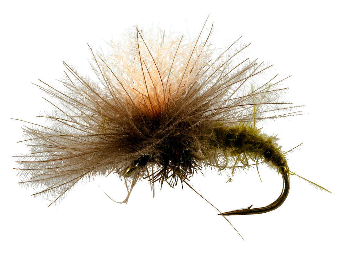 Catchy Flies Dry Fly - CF25 CDC Klinkhammer olive
