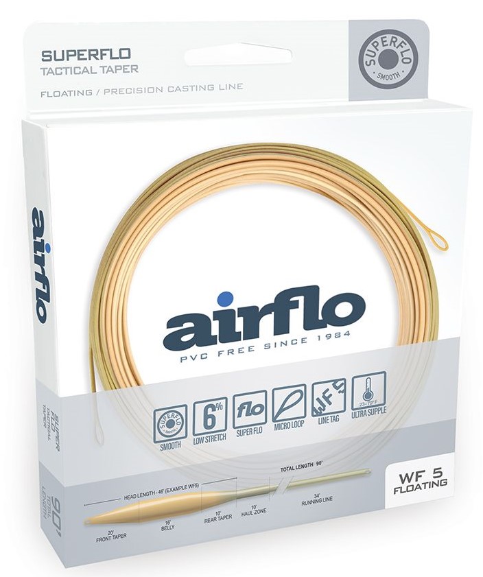 Airflo Superflo Tactical Trout Taper Floating Fliy Line Bamboo/Watery Olive