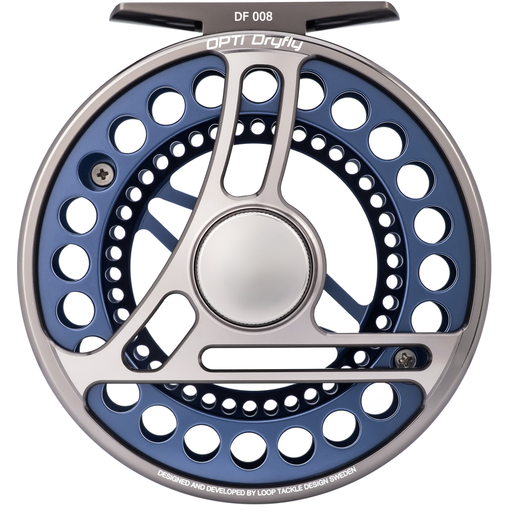 Loop Opti Dryfly fly reel Arctic Blue