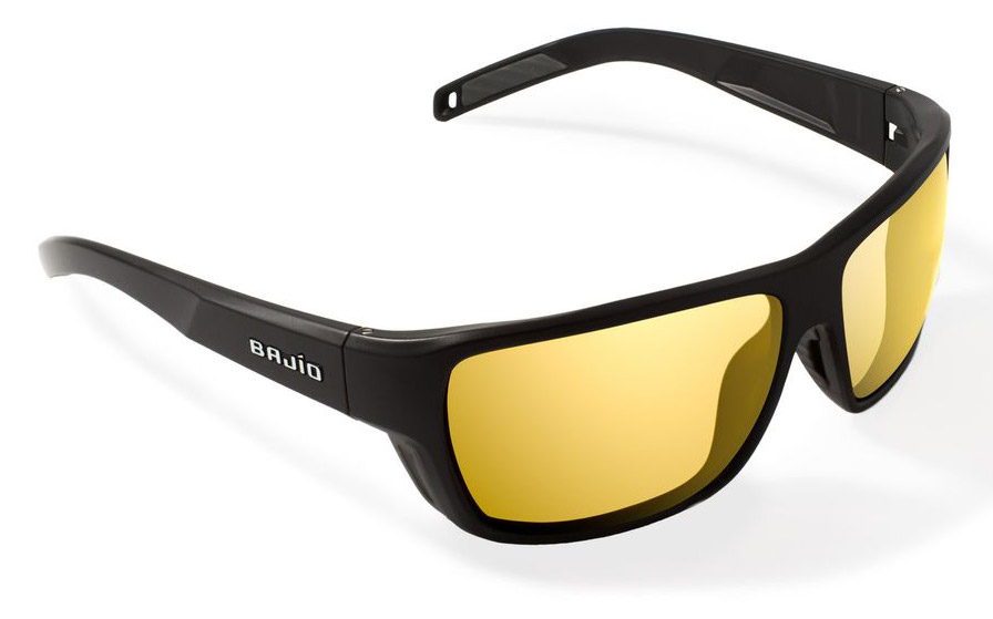 Bajio Polarized Glasses  Rigolets - Black Matte (Yellow Mirror Glass)