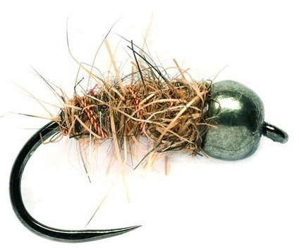 Fulling Mill Nymph - Hare's Ear Black Tungsten Barbless