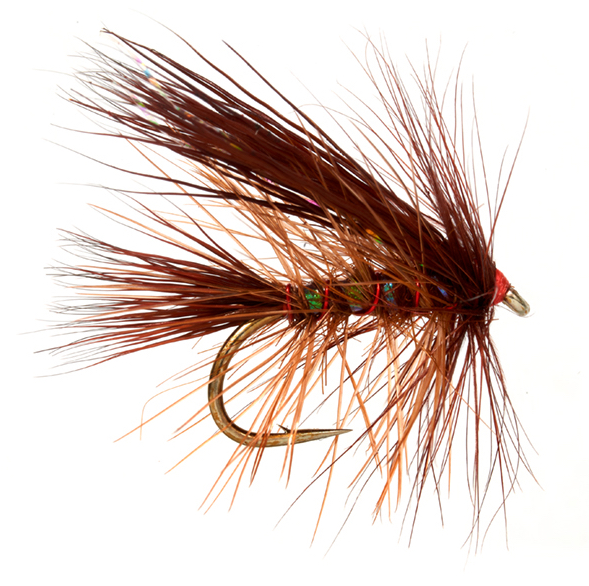 Fulling Mill Dry Fly - Jackie's Hot Head Firey Brown Stimulator