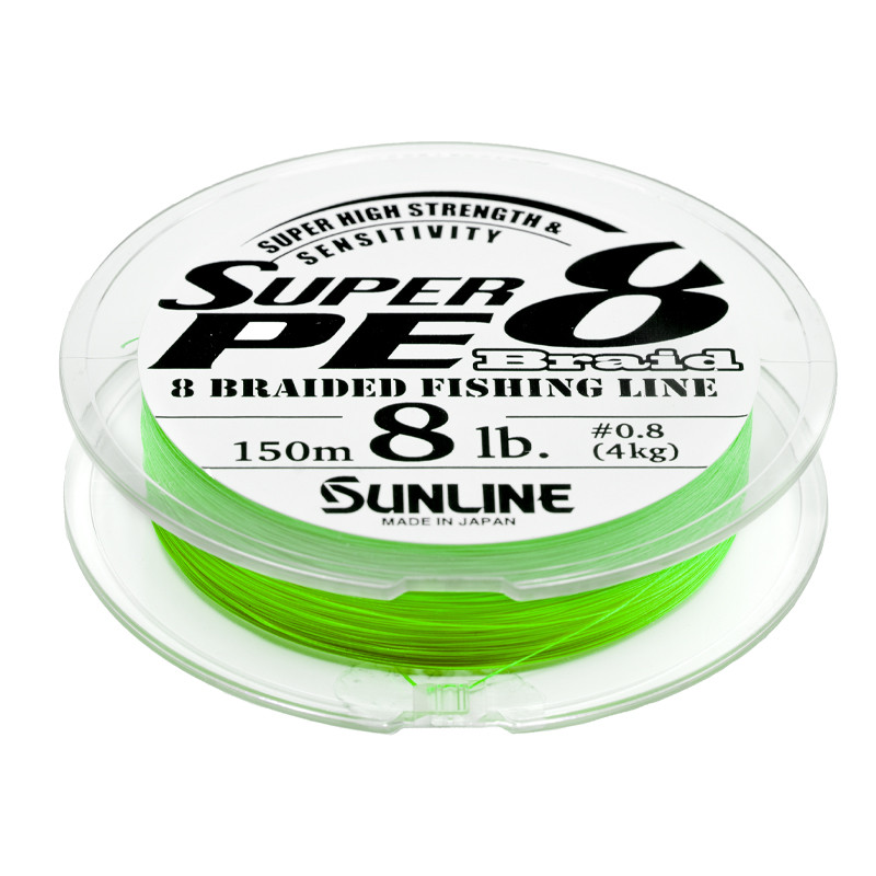 Sunline Super PE 8 Braid Light Green braided line 150 m