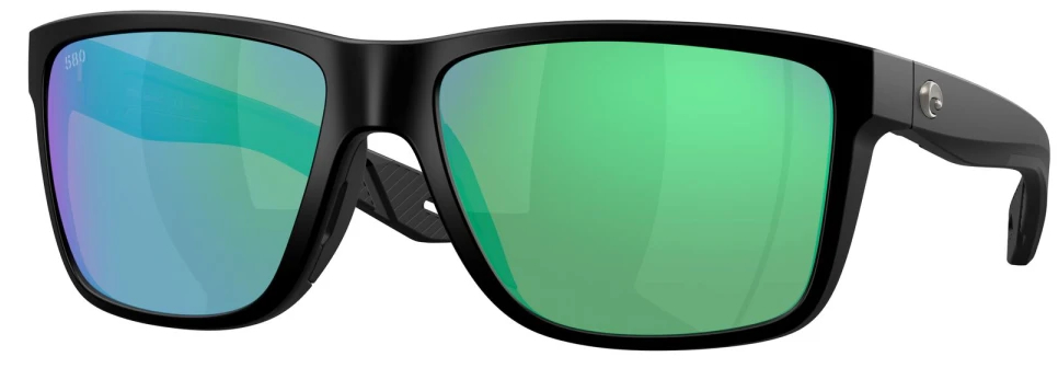P-28581_costa_Polarisationsbrille_Broadbill_II_Matte_Black_580G_ Costa Polarized Glasses Broadbill II Matte Black (Green Mirror 580G)