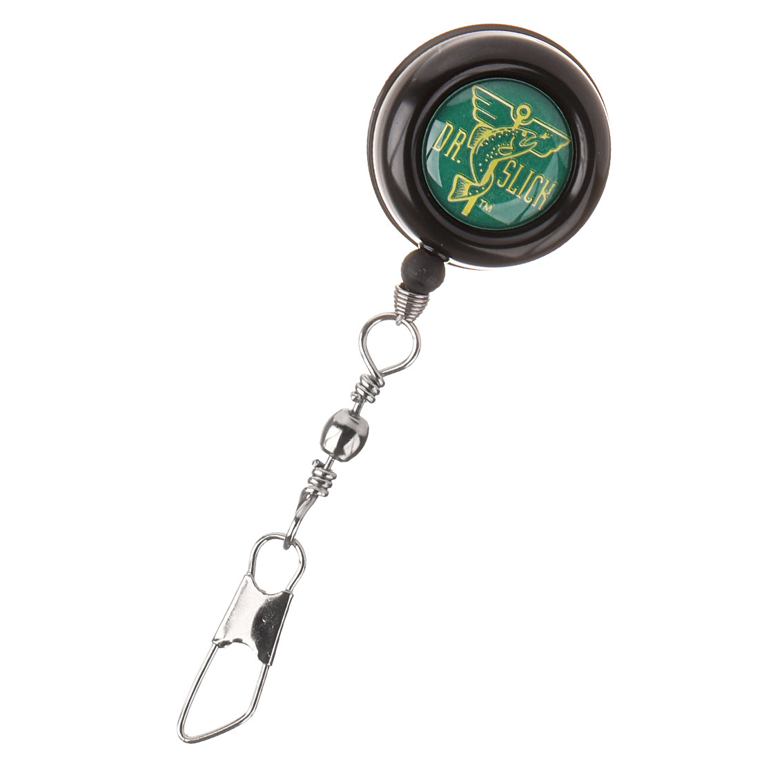 Dr. Slick Pin-On-Reel Steel Cord Swivel Ring black