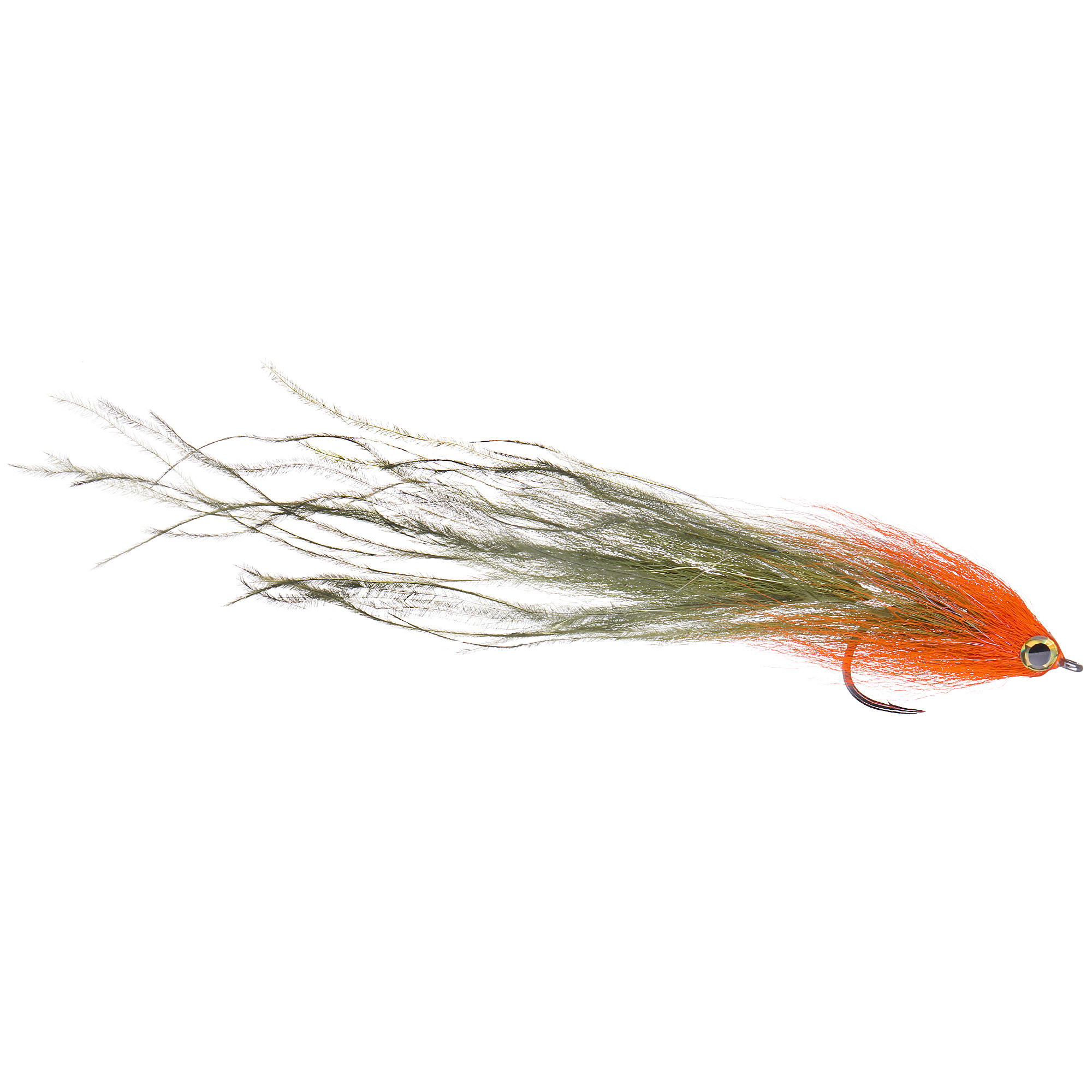 Superflies Beast Fly GT Orange/Olive AHREX SA290 #8/0 Saltwater fly