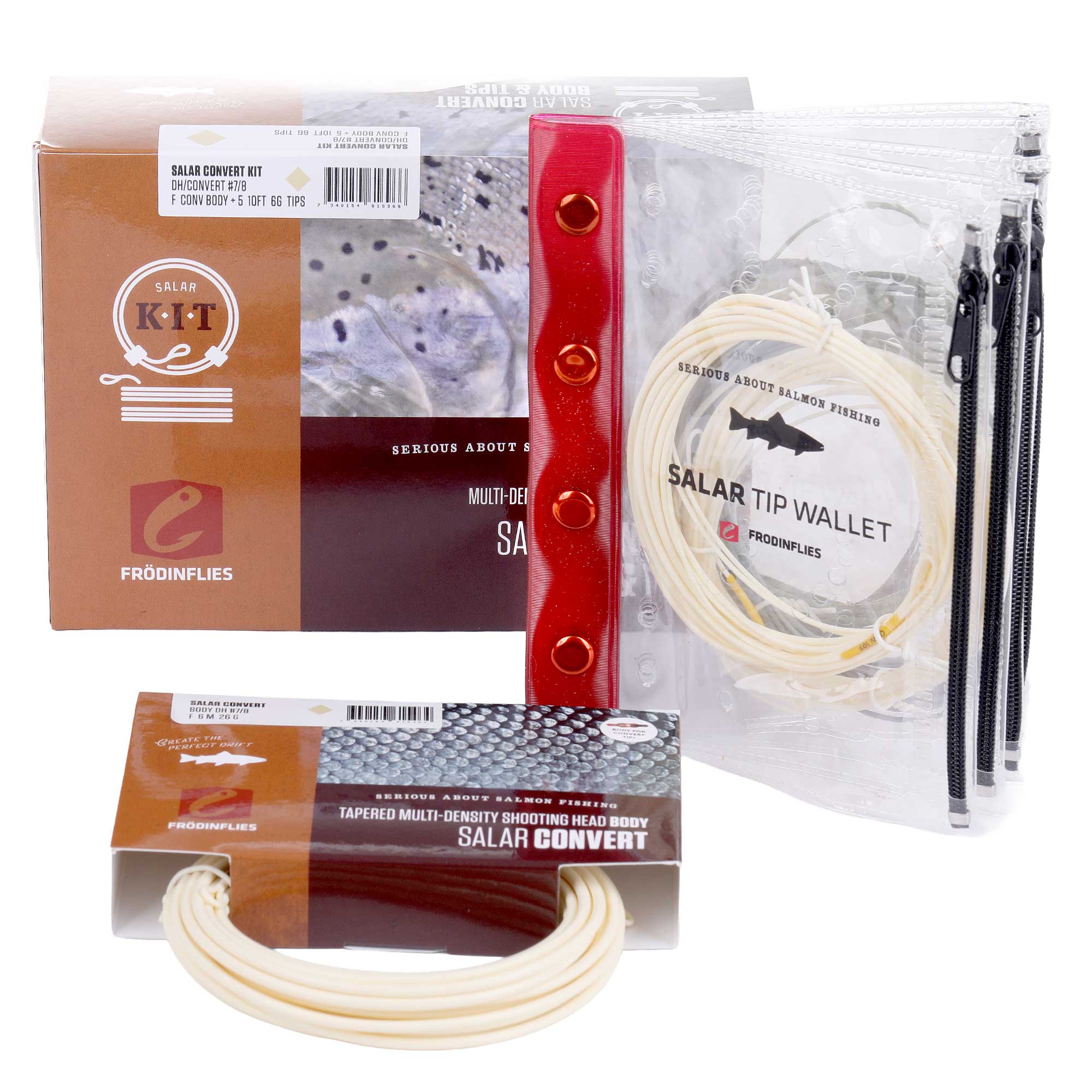 Frödin Salar Convert DH Short Spey Shooting Head Floating Kit with Tips