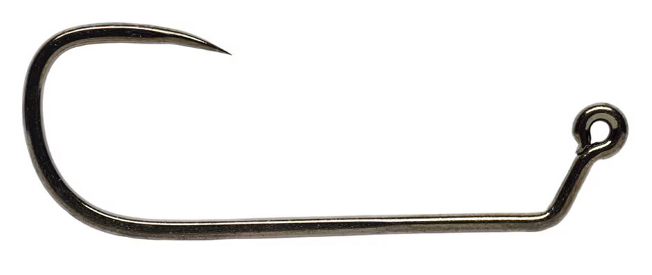 Fulling Mill Hook FM-5130 Jig Force Long Black Nickel 50pc Big Pack Barbless