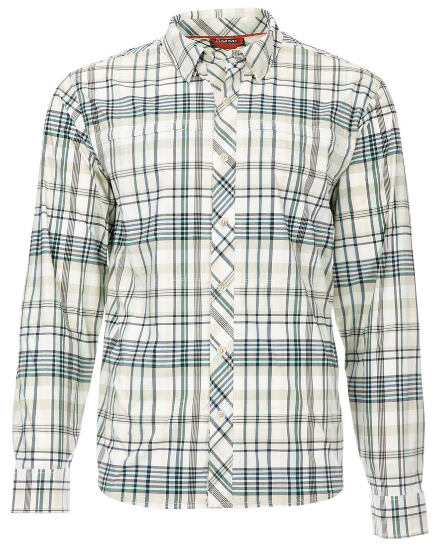 Simms Bugstopper Shirt foliage madras plaid