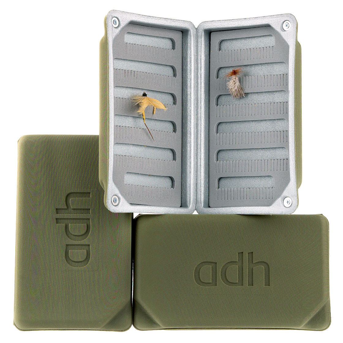 adh-fishing Foam Fly Box Large Ultralight olive