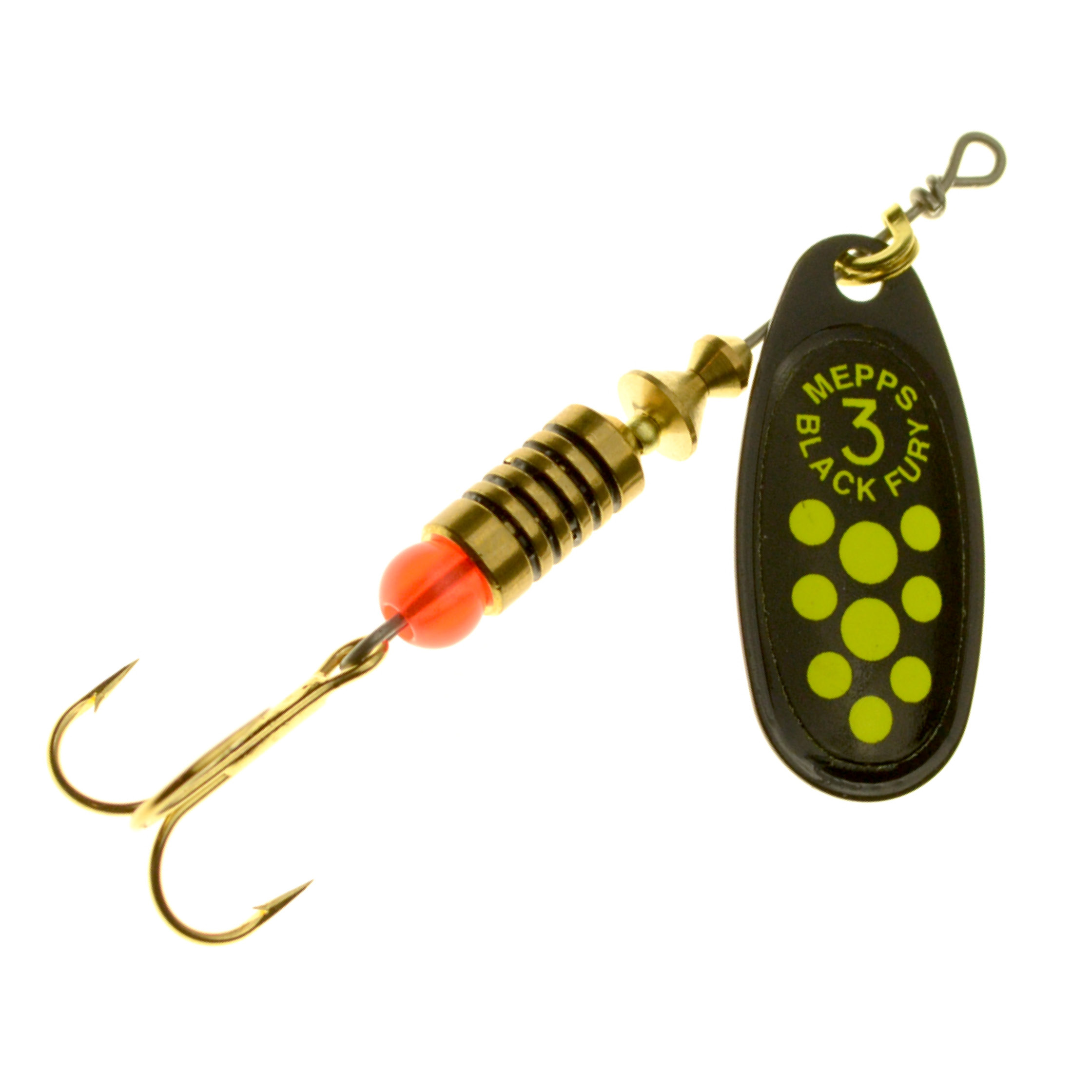 Mepps Black Fury Spinner black/chartreuse
