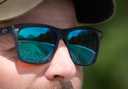 Polbrillen beim Fliegenfischen Polarized sunglasses and fly fishing