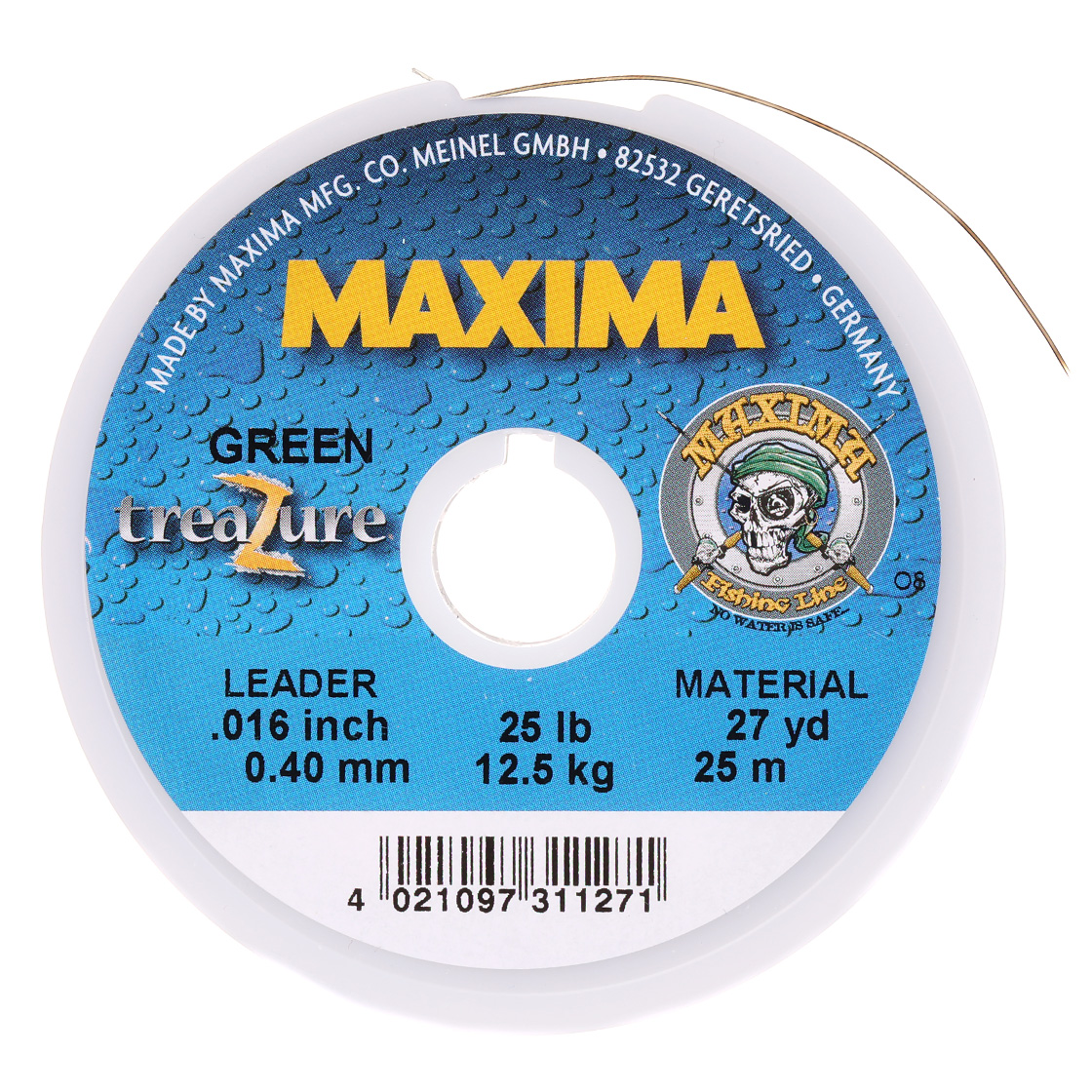 Maxima Treazure Tippet 25 m Camo Green