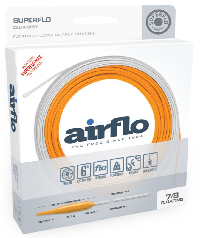Airflo Delta Spey - Floating Spey Zweihand Fliegenschnur Sunrise/White