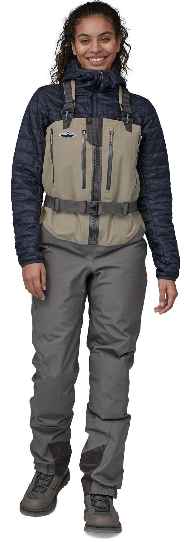 P-23033_Patagonia_W-s_Swiftcurrent_Expedition_Zip_Waders_2 Model is 175 cm wearing a size MRM