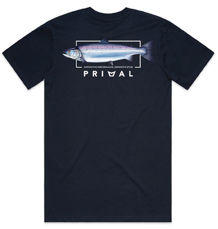 Primal Artist Tee Salmon Navy Primal Artist Tee Salmon Navy