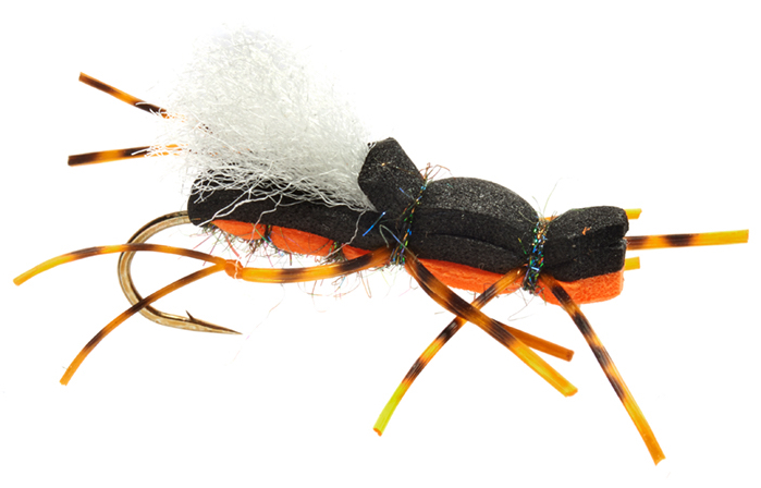 P-21161_FullingMill_Gordo_Alberto_Black Fulling Mill Dry Fly - Gordo Alberto Black-Orange Beetle